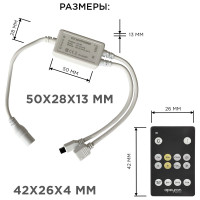 Комплект светодиодной ленты Apeyron 12В, 14,4Вт/м, smd5050, 60д/м, IP20, 700Лм/м 10-222