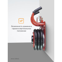 Пневматический домкрат WIEDERKRAFT 3т 145-440mm с короткими ручками, WDK-81813A