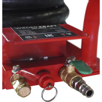 Пневматический домкрат WIEDERKRAFT 3т 145-440mm с короткими ручками, WDK-81813A