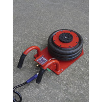 Пневматический домкрат WIEDERKRAFT 3т 145-440mm с короткими ручками, WDK-81813A