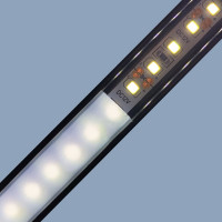 Профиль Apeyron алюм. для Led ленты, П-образный, накладной, черный, 15,2х6мм/ 08-01-Ч