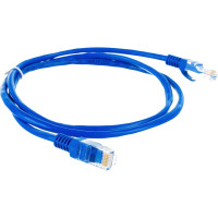 Патч-корд ExeGate UTP-RJ45-RJ45-5e-1M-BL, UTP, cat.5e, 1м, синий 241494