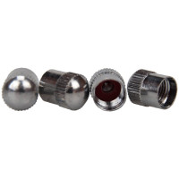 Набор хромированных металлических колпачков для ниппеля колеса MasterProf 4 шт. АС.010014