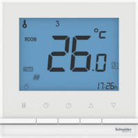 Терморегулятор с датчиком Systeme Electric (Schneider Electric) AtlasDesign, Белый, +5 до +35C, 16 A ATN000138