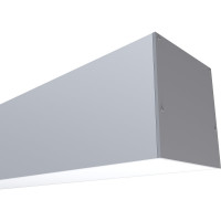 П-образный подвесной алюминиевый профиль Apeyron для LED ленты серебро, 70х70мм 08-28