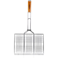 Универсальная хромированная решетка-гриль POLYAGRO Camp 32х22 см 8102244