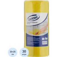 Салфетки хозяйственные в рулоне Luscan вискоза 25x25 см, 30 л. 625432