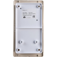 Комбинированный блок розетка + 2-клавишный выключатель Systeme Electric GLOSSA бежевый GSL000274