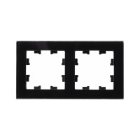 2-местная рамка Systeme Electric AtlasDesign NATURE стекло черный ATN321002