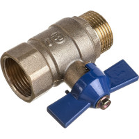 Шаровой кран RM -L ВР-НР 3/4 муфтовый, бабочка Ду20 Ру30 11Б27п1 RML-34FMB