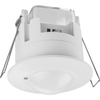 Датчик движения TDM ELECTRIC ДДМ-04Т 5,8ГГц, 65мм, 1200Вт, 10-720с, 1-8м, 3+лк, 180 сбоку+360 сверху гр, IP20 SQ0324-0029