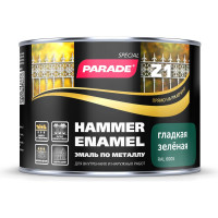 Эмаль PARADE по металлу Z1 гладкая RAL 6005 зеленый 0,45 л Лк-00006329