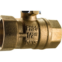 Шаровой кран ProfECO 1/2 ВР-ВР, муфтовый, ручка, Ду15, Ру20 11Б27п1 PE-12FFL