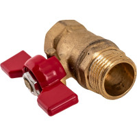 Шаровой кран ProfECO 1/2 ВР-НР, муфтовый, бабочка, Ду15, Ру20 11Б27п1 PE-12FMB