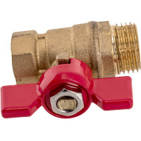 Шаровой кран ProfECO 1/2 ВР-НР, муфтовый, бабочка, Ду15, Ру20 11Б27п1 PE-12FMB