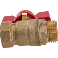 Шаровой кран ProfECO 1/2 ВР-НР, муфтовый, бабочка, Ду15, Ру20 11Б27п1 PE-12FMB