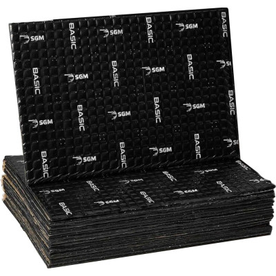 Шумоизоляция для автомобиля SGM Basic 3, 20 листов/ виброизоляция для машины/ комплект звукоизоляции SGM.BS3.04X025.20