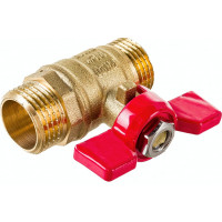 Кран шаровой ProfECO 1/2 НР-НР муфтовый бабочка Ду15 Ру20 11Б27п1 PE-12MMB