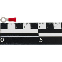 Кольцевой изолированный наконечник KLR ROV-401 с ПВХ манжетой 0.25...1.65мм2/М4/Красный/6500401