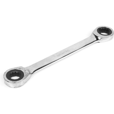 Накидной двусторонний ключ HORTZ 17х19 трещ. хромированный HOR 118856