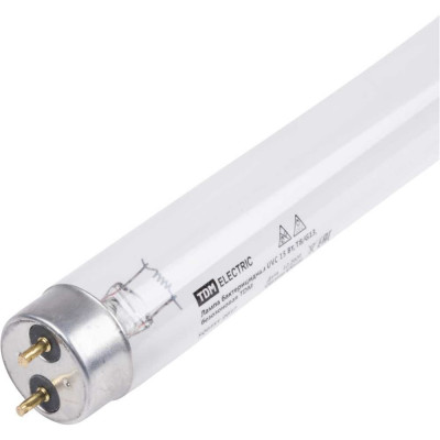 Бактерицидная лампа TDM ELECTRIC UVC 15 Вт, T8/G13, безозоновая SQ0355-0037