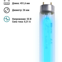 Бактерицидная лампа TDM ELECTRIC UVC 15 Вт, T8/G13, безозоновая SQ0355-0037