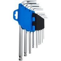 Набор удлиненных шестигранных Г-образных ключей HOEGERT TECHNIK с шаровым наконечником Crv HT1W804