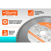 Диск пильный Мультирез (255x30; 80 зубьев) Sturm 9023-255-30-80