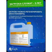 Фильтрующая засыпка для фильтра сорбент Ecvols Cortex Eco удаление железа, марганца, органики, 5 л 00.00010849