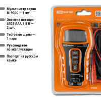 Цифровой пылевлагозащищенный мультиметр TDM ELECTRIC МастерЭлектрик IP54 SQ1005-0012