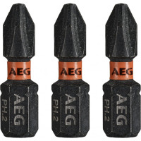 AEG Биты Ударные 3шт.Ударные PH2х25mm AAK253PH2 4932479168