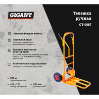 Gigant Тележка грузовая ТГ-250 250 пневмо GT-0067