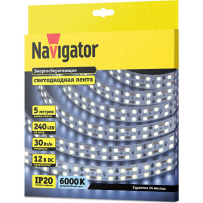 Navigator СД Лента 14 463 NLS-2835CW240-30-IP20-12V (14463)