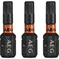 AEG Биты Ударные 3шт.Ударные HEX 4х25mm AAK253H4 4932479178