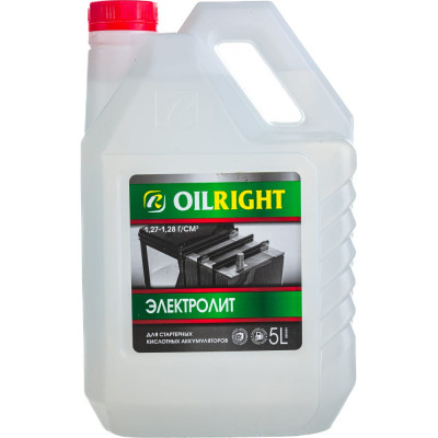 OILRIGHT Электролит 5л 1,28 г/куб.см пэт 5504