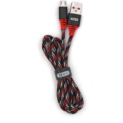 Тканевый usb-кабель BYZ 23750-BL-690mBKR