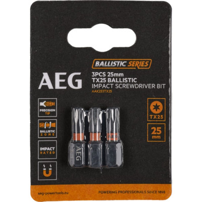 Ударные биты AEG AAK253TX25 4932479175