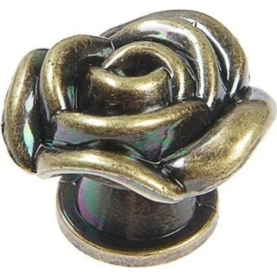 TUNDRA Ручка кнопка Rose 01, цвет бронза 4647191
