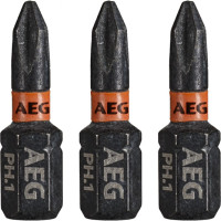 AEG Биты Ударные 3шт.Ударные PH1х25mm AAK253PH1 4932479167