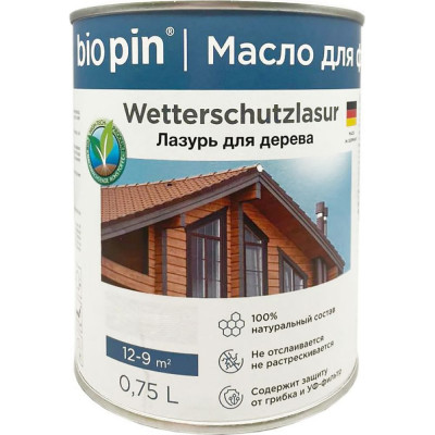 Лазурь для дерева BIO PIN 2241 Wetterschutzlasur 22411I102