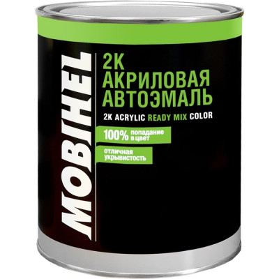 MOBIHEL Краска 601 Черный 2К акриловая банка 0.75л. 41677302