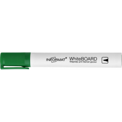 INFORMAT Маркер д/бел.досок BOARD 5 мм зелен. круглый WRR03G