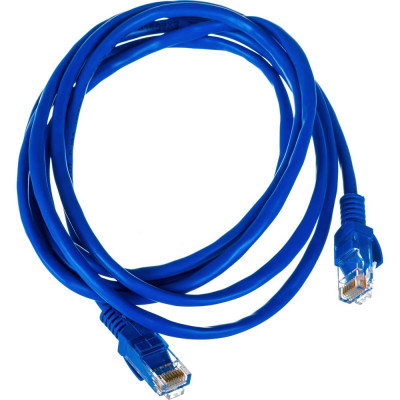 ExeGate Патч-корд UTP-RJ45-RJ45-5e-2M-BL, UTP, cat.5e, 2м, синий 241495