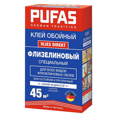 PUFAS КЛЕЙ ФЛИЗЕЛИНОВЫЙ СПЕЦИАЛЬНЫЙ ИНДИКАТОР 50 М2 325 Г М 021712092