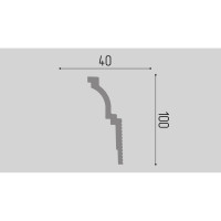 Карниз П20 Де-Багет 100/40 00-00001119