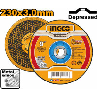 Круг отрезной Metal (230х3.2х22 мм; тип 27; A 30; RBF) INGCO MCD302301HA