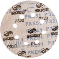 Абразивный круг на липучке 125 мм, Р320, 10 шт SKRAB 35762