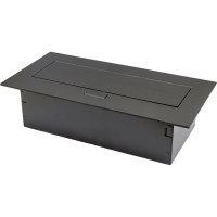Выдвижной встраиваемый розеточный блок GTV на 2 EURO розетки и 2 USB AE-PBU02GS-20