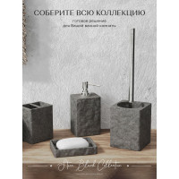 Ершик для унитаза FORA STONE BLACK FOR-STN025BL