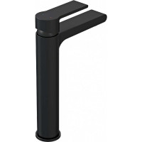 Смеситель для раковины Cersanit BRASKO BLACK высокий, с клик-клак 63111